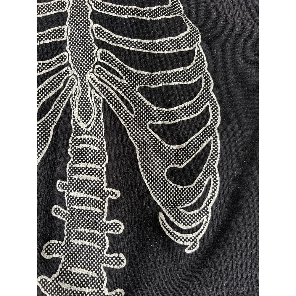 Vintage 1980's Halloween SKELETON PAJAMAS UNISEX PJ'S 6/7 Costume Pj's Karate